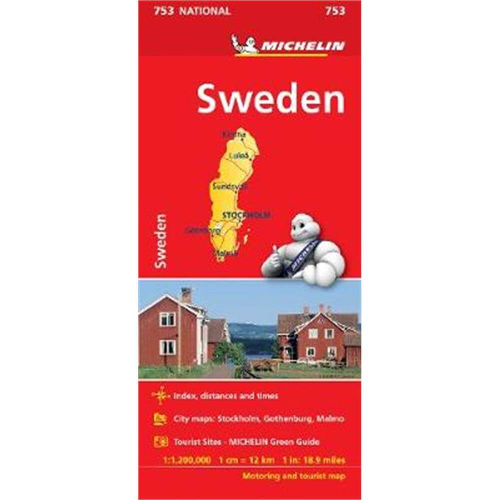 Sweden - Michelin National Map 753